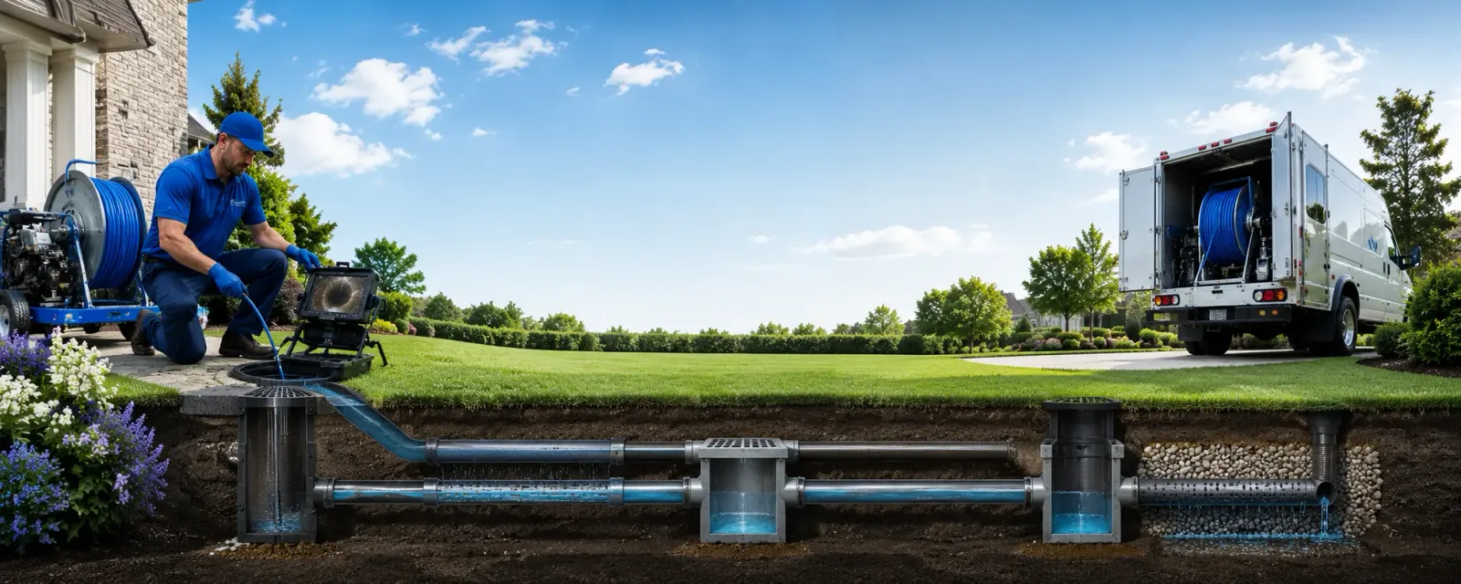 Outdoor drain cleaning information for Banquete, TX