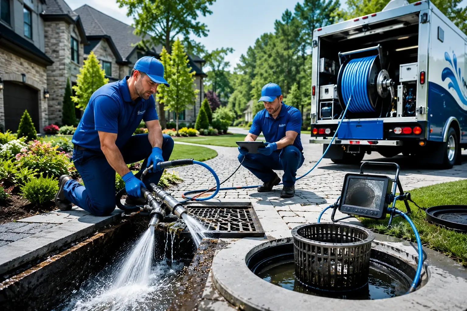 Local outdoor drain cleaning professionals in Banquete, TX
