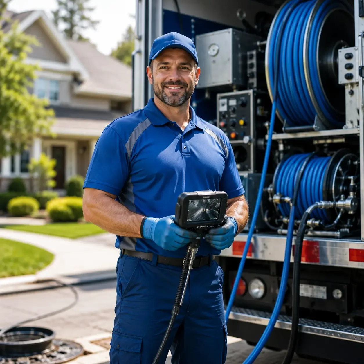 Local outdoor drain cleaning specialists in Banquete, TX